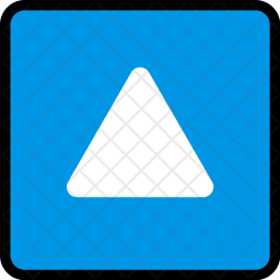 256x256 Up, Button, Option, Menu, Square Icon Of Colored Outline Style