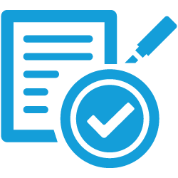 250x250 Square Icon Policy Compliance Blue