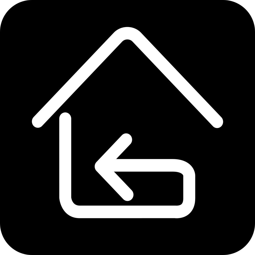 980x980 Free Home Return Square Png Icon Free Download