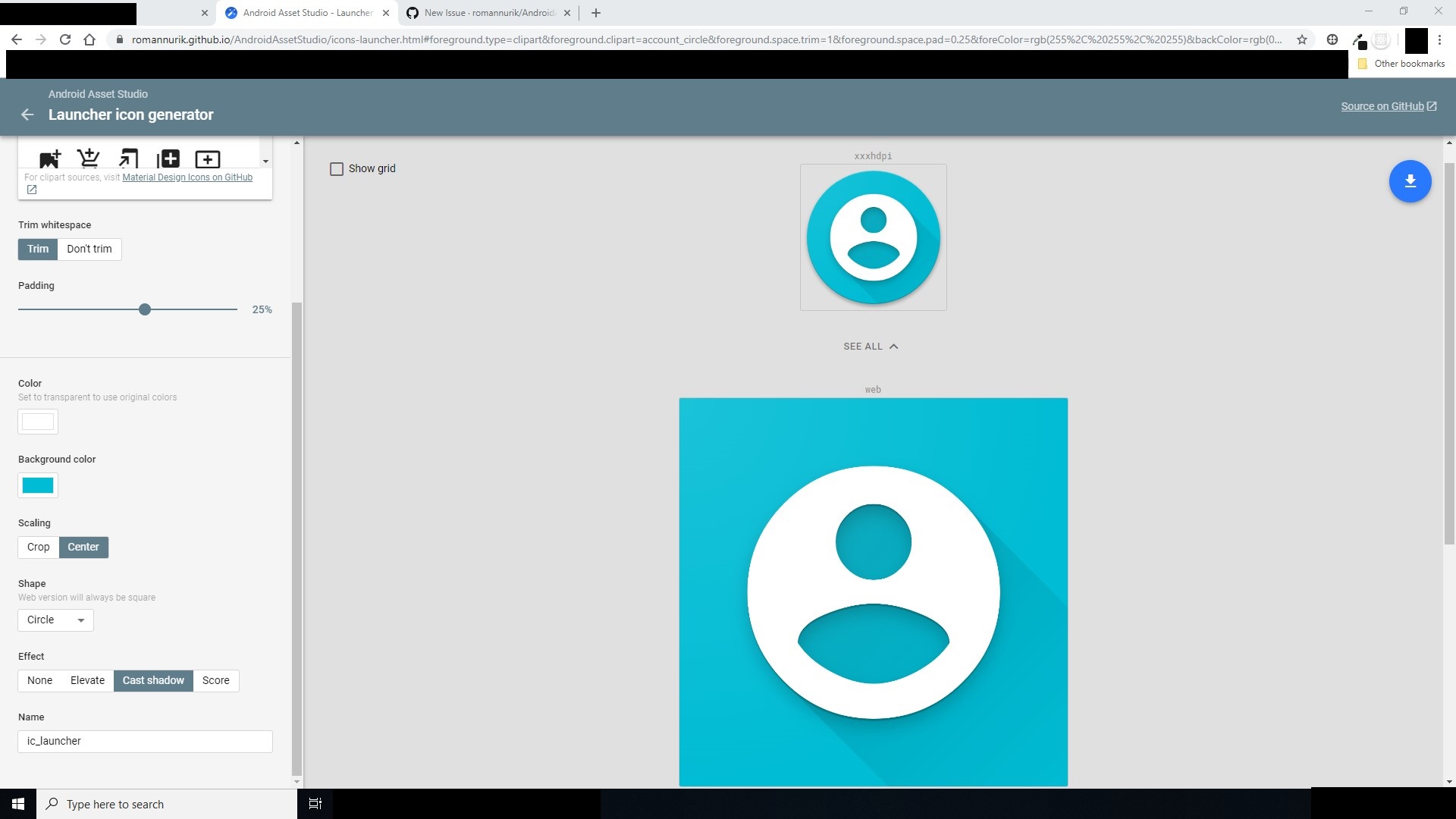 1920x1080 Circle Icon Is Square