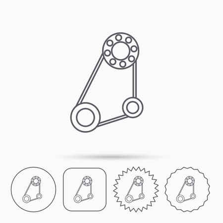 450x450 Timing Belt Icon Generator Strap Sign Repair Service Symbol