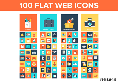 500x348 Colorful Square Icon Pack Buy This Stock Template And Explore