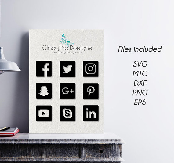 570x534 Social Media Square Icon Pack