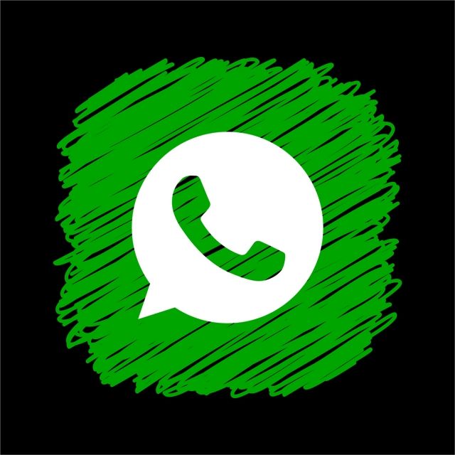 640x640 Whatsapp Scribble Square Icon, Whatsapp Icon, Whatsapp Logo
