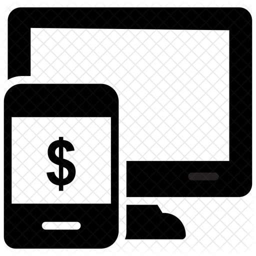 512x512 Online Payment Icon Of Glyph Style