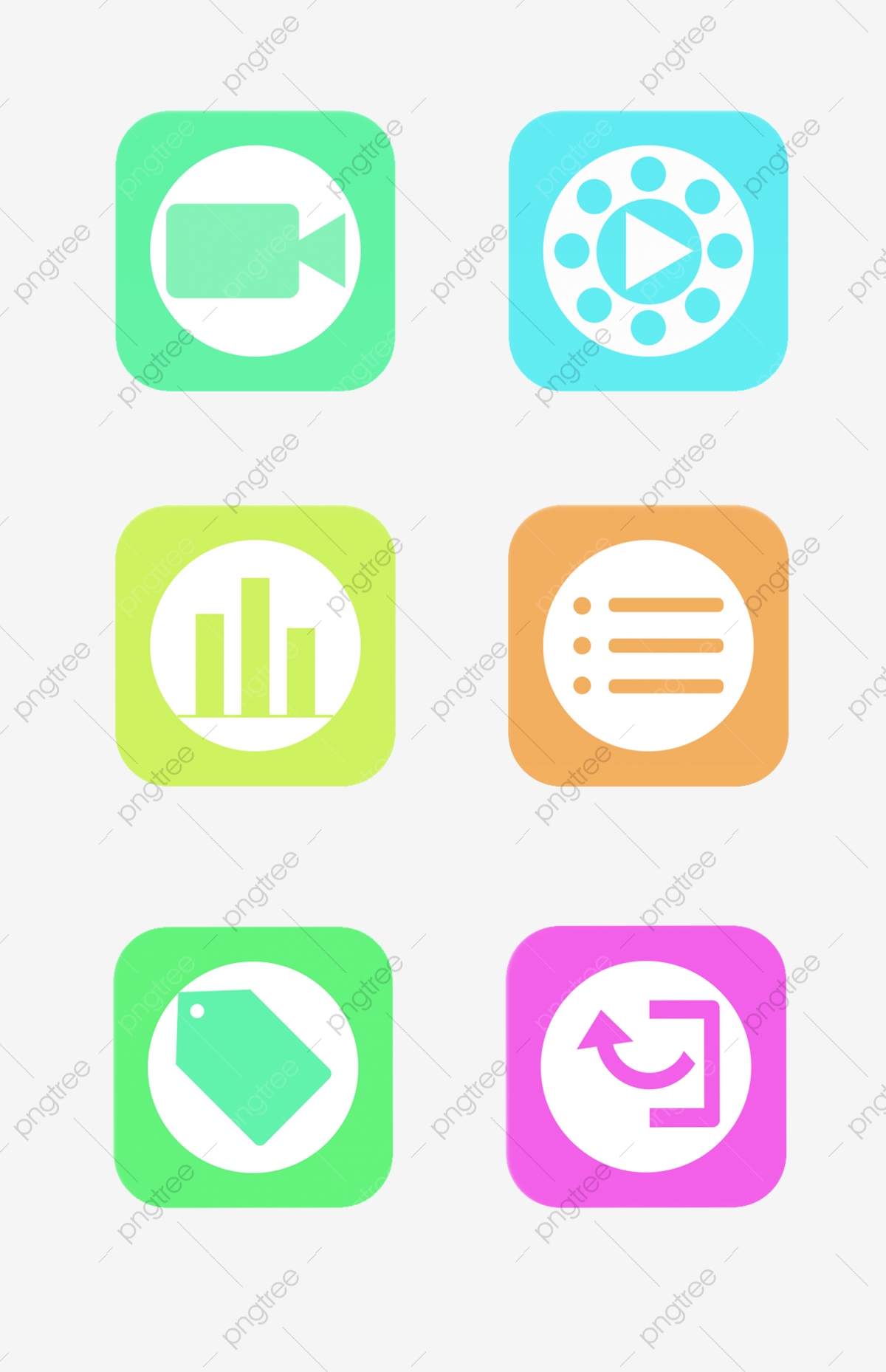 1200x1858 Color Square Mobile Phone Application, Icon, Camera, Player Png