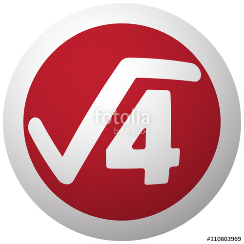 500x500 Red Square Root Icon On White Ball Stock Image And Royalty Free