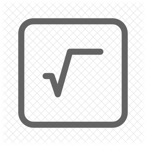 512x512 Square Root Icon Of Line Style