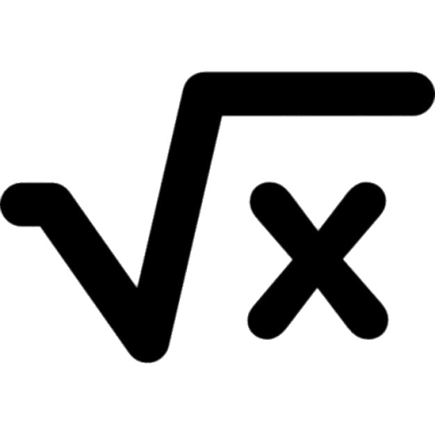 626x626 Square Root Of X Icons Png