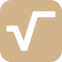 256x256 Free Tan Square Root Icon