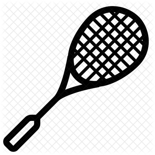 512x512 Squash Racket Icon Of Line Style