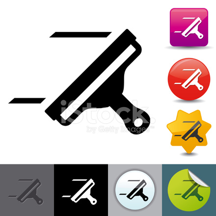 440x440 Squeegee Icon Solicosi Series Stock Vector
