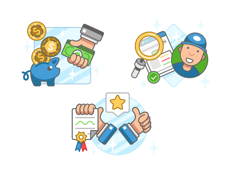 800x600 Squeegee Icon Illustrations