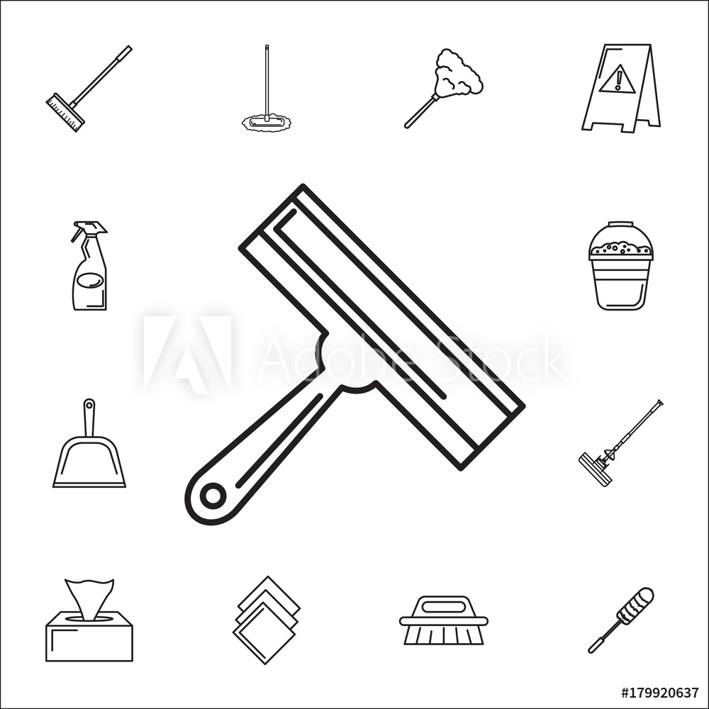 38 Squeegee icon images at