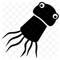 256x256 Squid Icon Of Glyph Style