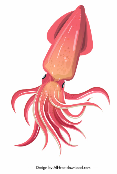 404x600 Squid Icon Shiny Pink Decor Free Vector In Adobe Illustrator