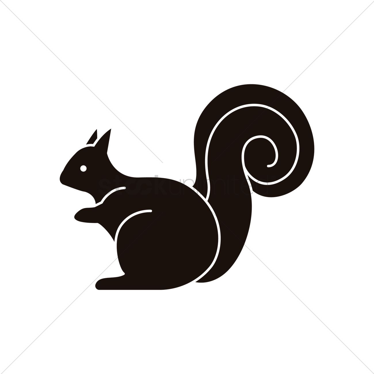 1300x1300 Squirrel Icon Vector Image
