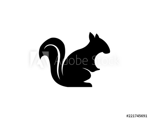 500x400 Squirrel Icon Squirrel Logo Template Vector
