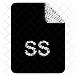 256x256 Ss Icon Of Glyph Style