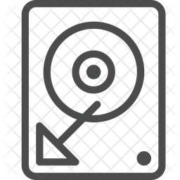 256x256 Ssd Drive Icon Of Line Style