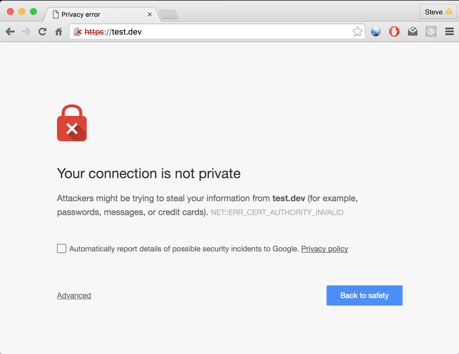 1594x1228 Self Signed Ssl Certificates Not Working With Mamp And Chrome
