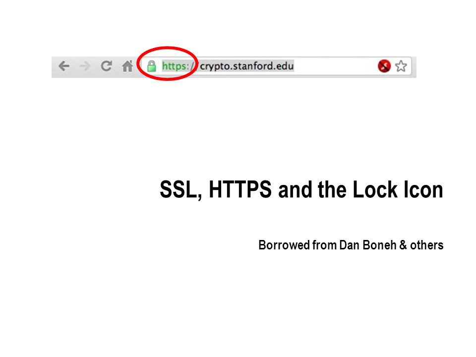 960x720 Ssl, Https And The Lock Icon Borrowed From Dan Boneh Others