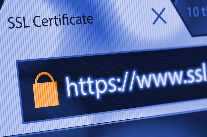 725x482 Close Up Of A Browser Window Showing Lock Icon During Ssl