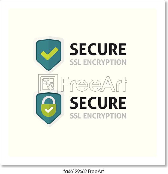 561x581 Free Art Print Of Ssl Certificate Vector Icon, Secure Encryption