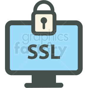 300x300 Ssl Secure Website Web Hosting Vector Icons Clipart Royalty Free