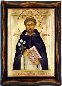 218x300 Saint Dominic Of Silos Handmade Wood Prayer Icon Ageing Antique