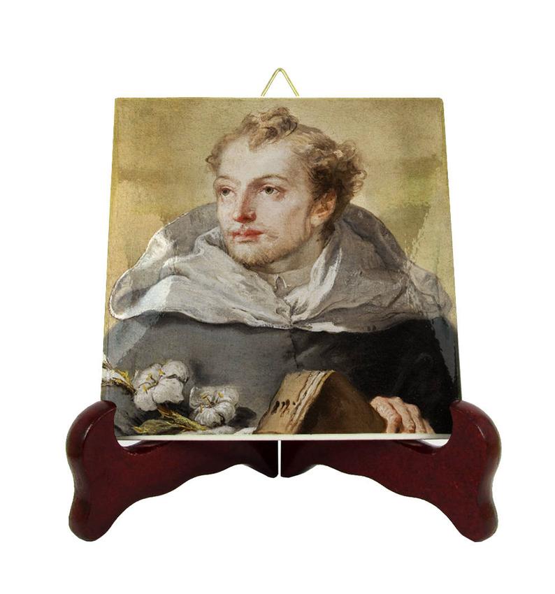 794x850 Saint Dominic Icon On Tile St Dominic Christian Saints Etsy