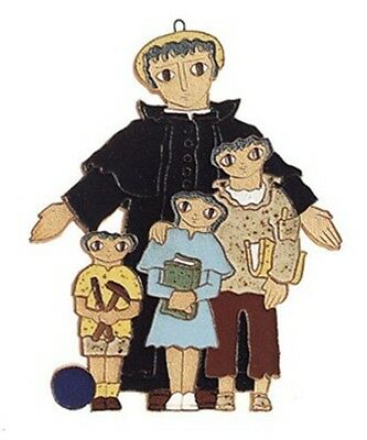 333x400 Saint Andrew's Abbey Ceramics St John Bosco Patron Handmade Plaque