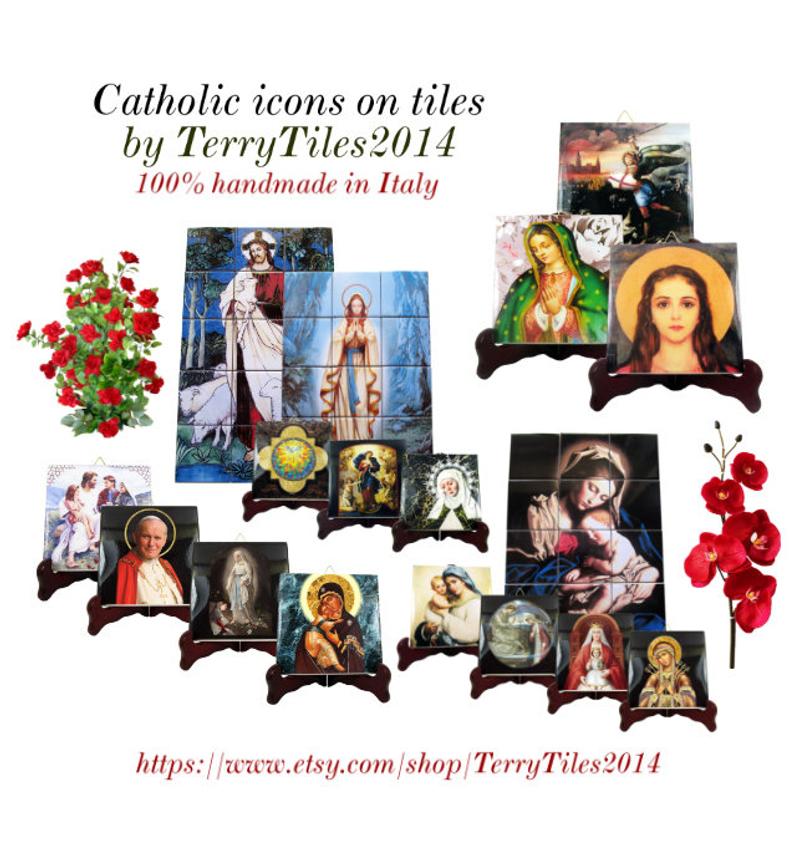 794x850 Catholic Saints Saint John Bosco Icon On Ceramic Tile St Etsy