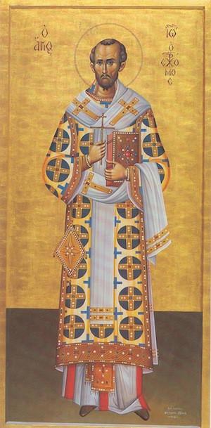 300x609 Orthodox Icon Of Saint John The Chrysostom