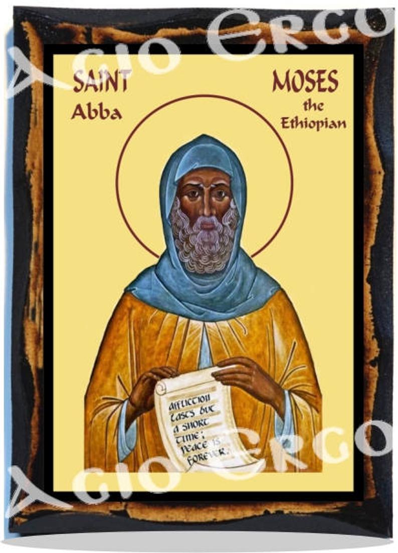 794x1102 Saint Moses The Black Saint Moses The Ethiopian Abba Moses Etsy