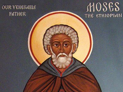 400x300 The Humility Of St Moses The Ethiopian