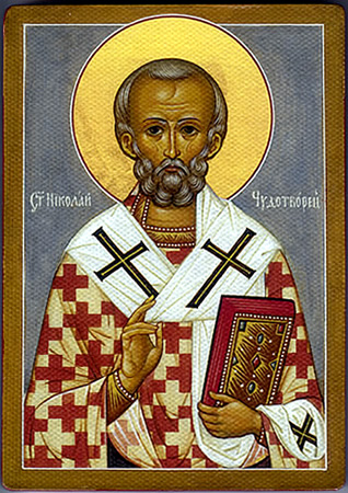 318x450 St Nicholas Center Icons, Prayer Cards Medals