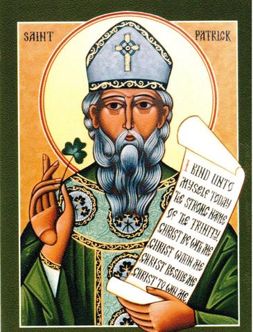 365x479 Saint Patrick Icon Card St Patrick's Gift Shop Bookstore