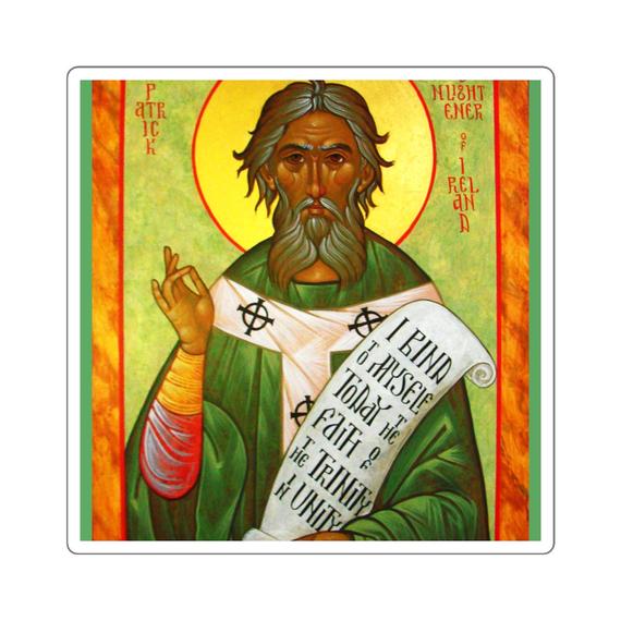 570x570 St Patrick Icon Square Stickers Etsy
