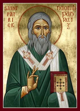 281x388 St Patrick Of Ireland Orthodox Icon Mounted Orthodox Icons Of P