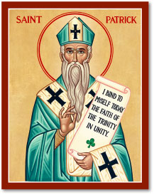 217x274 Men Saint Icons St Patrick Icon Monastery Icons