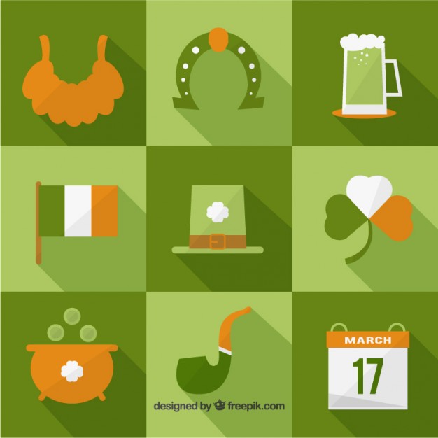 626x626 St Patricks Day Icons Collection Free Vector Free Icon Packs