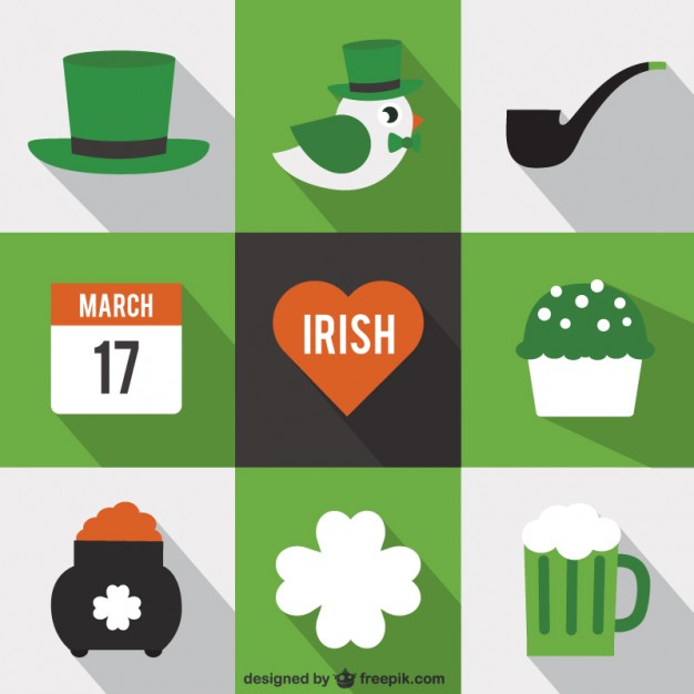 626x626 St Patricks Day Icons Vector Free Download