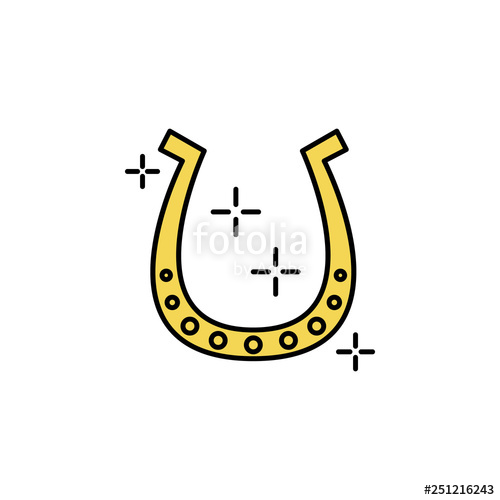 500x500 Horseshoe, St Patrick Day Icon Element Of Color St Patricks Day