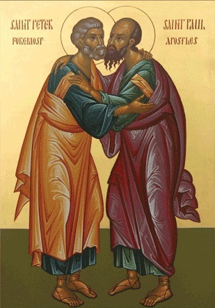 309x441 Saints Peter And Paul, Large Icon