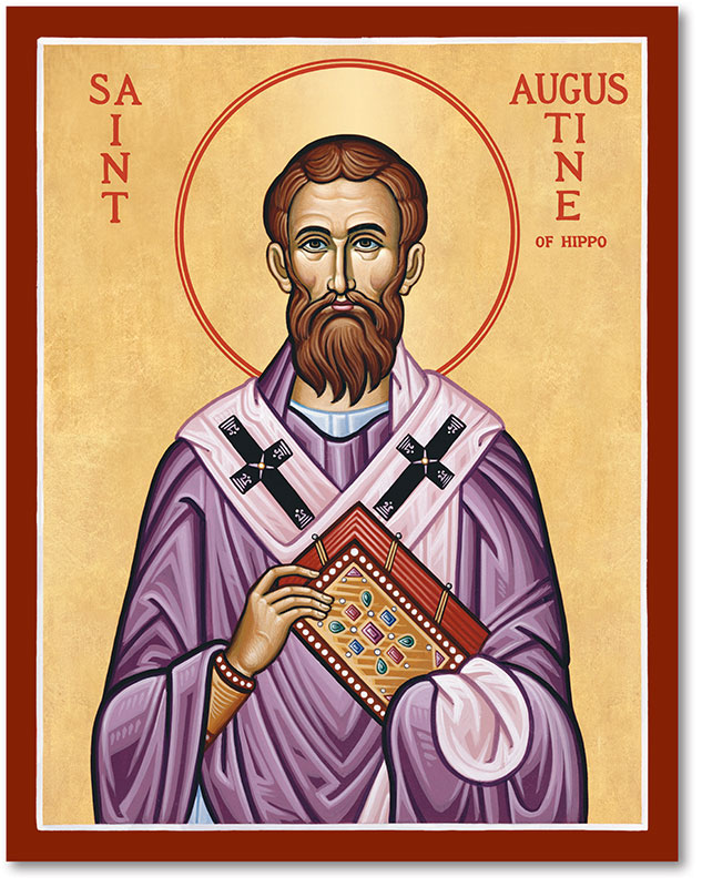 633x800 Men Saint Icons St Augustine Of Hippo Icon Monastery Icons