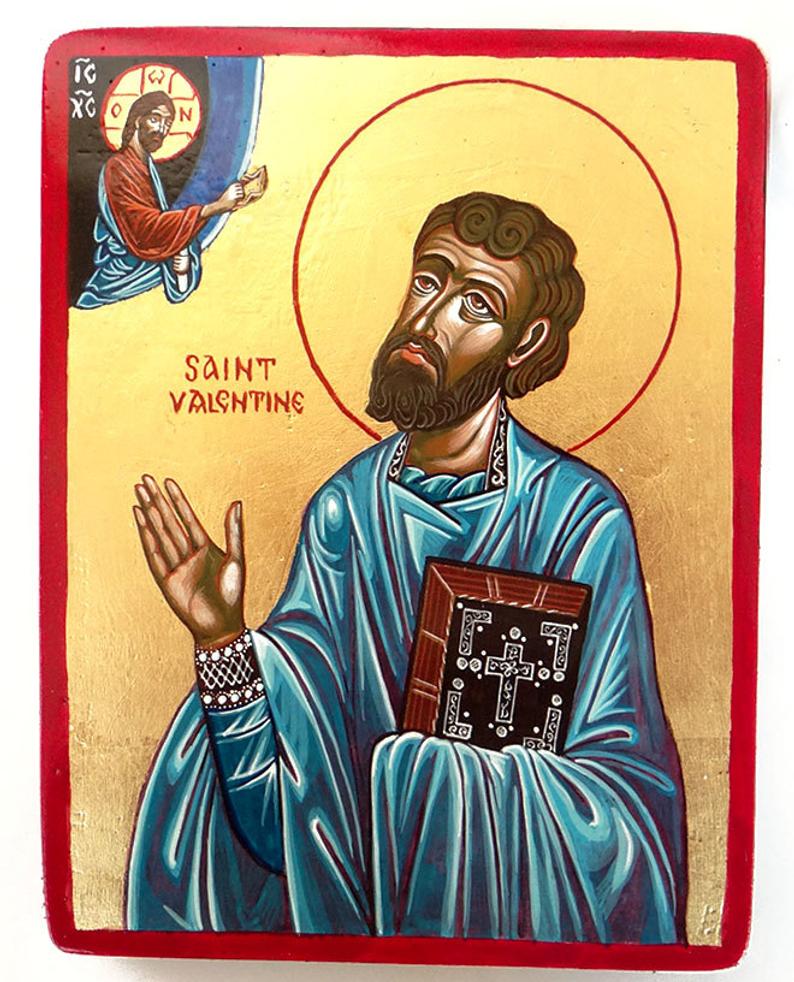 794x982 Saint Valentine Icon Original Orthodox Icon