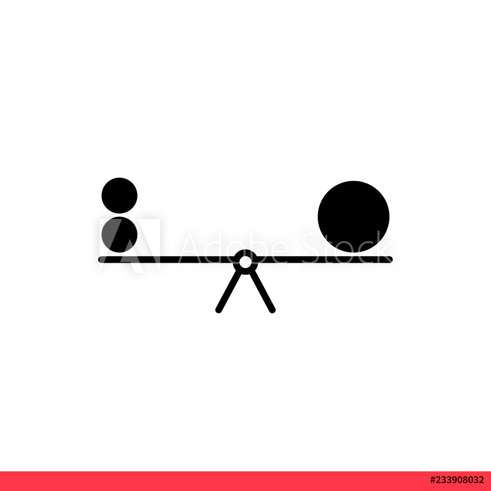 1000x1000 Photo Art Print Stability Icon, Vector Illustration Europosters