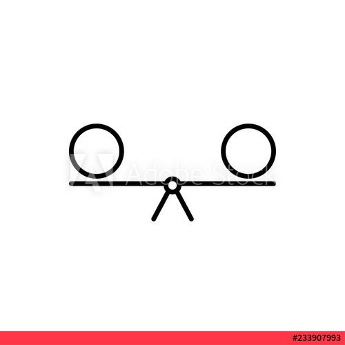 500x500 Stability Icon, Vector Illustration