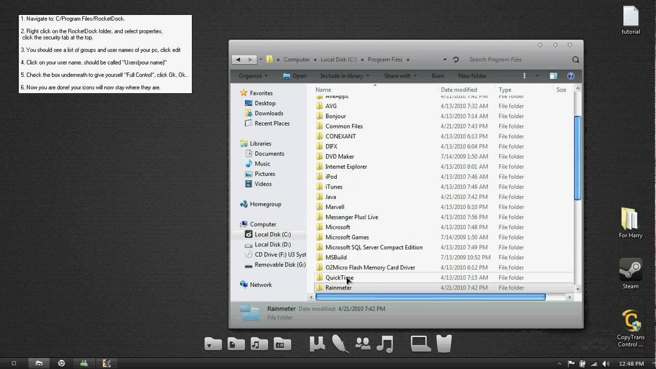 1278x720 Rocket Dock Stack Docklet Problem